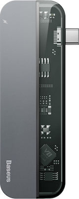 Baseus USB-C Docking Station mit HDMI 4K PD Gray (CAHUB-TD0G)