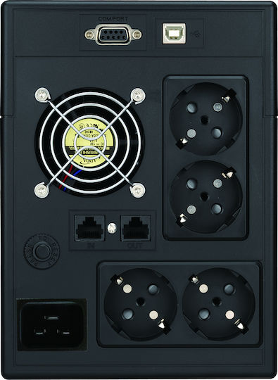 Powerwalker VI 3000 SCL UPS Line-Interactive 3000VA 1800W с 4 Schuko Гнезда