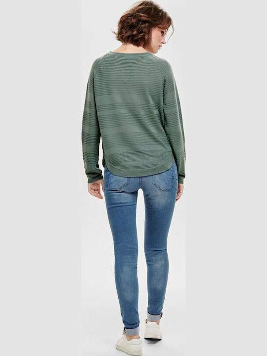 Caviar Women's Long Sleeve Sweater Chinois Green