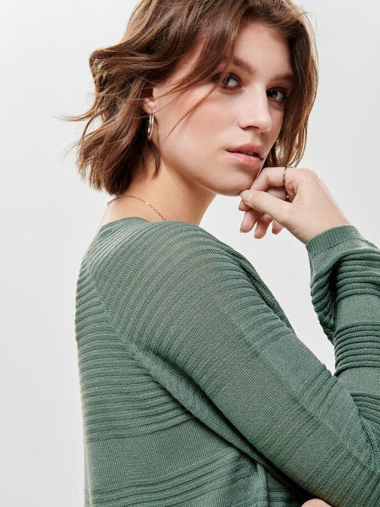 Caviar Women's Long Sleeve Sweater Chinois Green