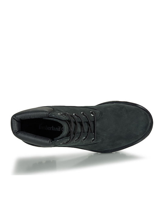 Kinsley 6inch Suede Γυναικεία Αρβυλάκια με Μεσαίο Τακούνι Μαύρα