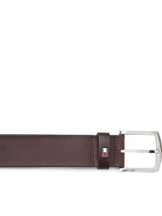 Tommy Hilfiger New Denton 4.0 Men's Belt Leather Brown Tommy Hilfiger New Denton 4.0 Men's Belt Leather Brown