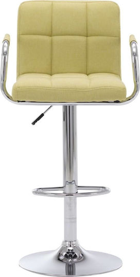 Hocker Bar mit Rückenlehne & Höhenverstellbar Grün 53x52x92cm