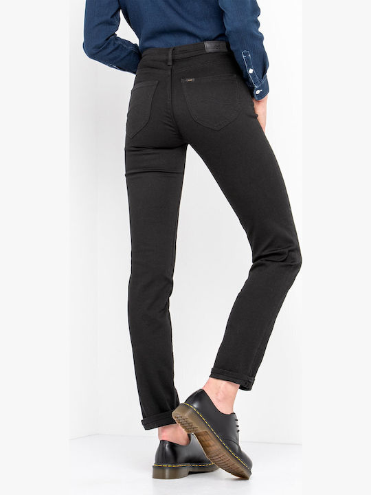 Marion High Waist Women's Jean Trousers in Regular Fit Black