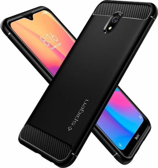 Spigen Rugged Armor Back Cover Silicone Black (Redmi 8A)