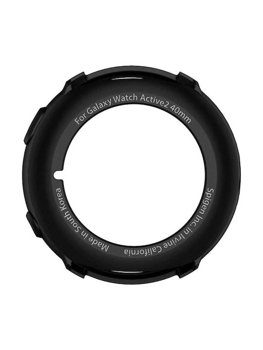 Spigen Liquid Air Силиконов Калъф в Черен цвят за Галакси Уотч Актив 2 40мм
