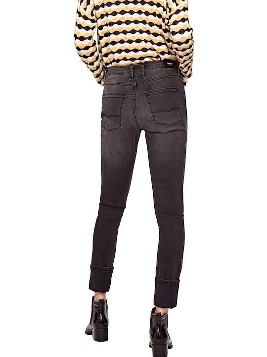 Pepe Jeans Regent High Waist Women's Jean Trousers in Skinny Fit Black