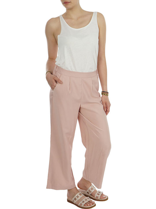 Wide Дамско Текстил Capri Панталон Dirty Pink