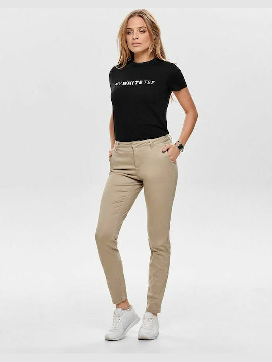Only Women's Fabric Trousers in Regular Fit Nomad