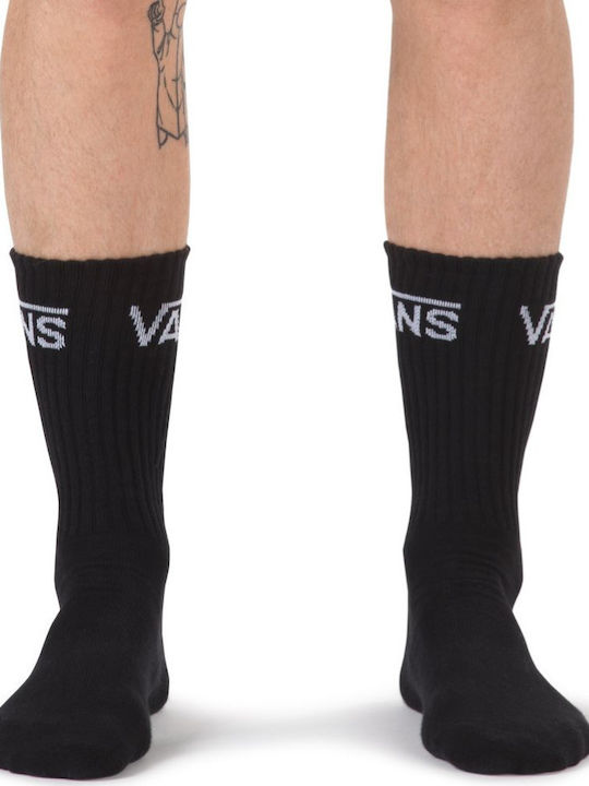 Vans Classic Crew Men's Solid Color Socks Black 3Pack