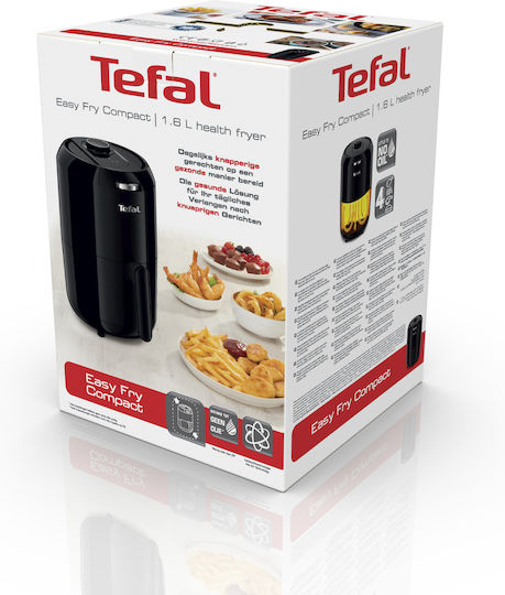 Tefal Easy Fry Compact Air Fryer 1.6lt Μαύρο
