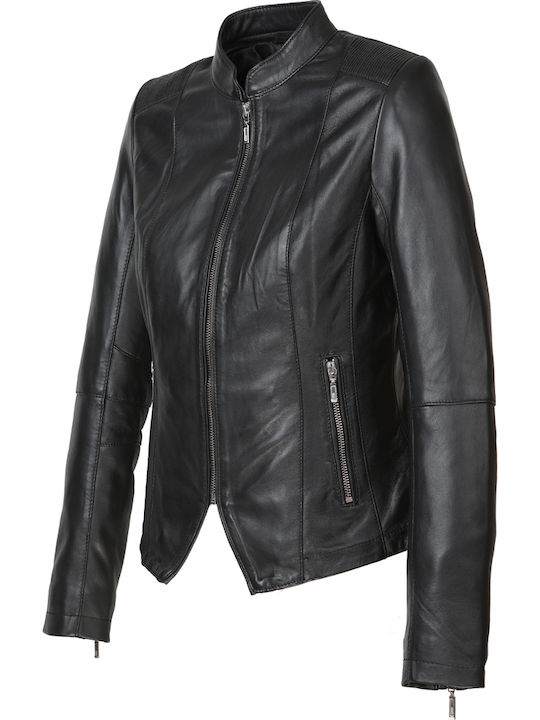 Leather jacket ABIGAIL Black