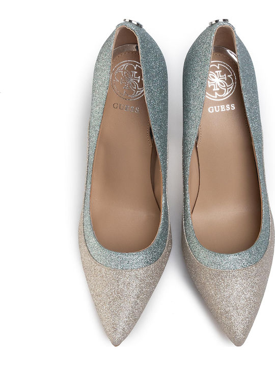 Leather Silver Heels Omara