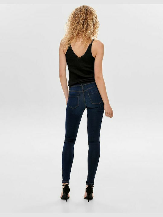 Only Ultimate King Women's Jean Trousers in Skinny Fit Dark Blue Denim