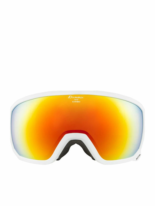 Alpina Scarabeo MM SPH Μάσκα Σκι & Snowboard Ενηλίκων με Φακό Καθρέπτη