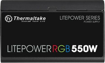 Thermaltake Litepower RGB 550W Μαύρο Τροφοδοτικό Υπολογιστή Full Wired