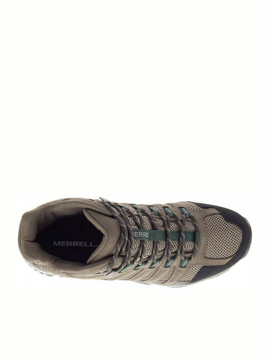 Merrell Dashen Mid Ανδρικά Ορειβατικά Μποτάκια Καφέ