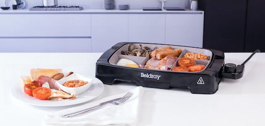 Beldgray Tabletop Grătar Electric Grătar 1500W cu Termostat Reglabil