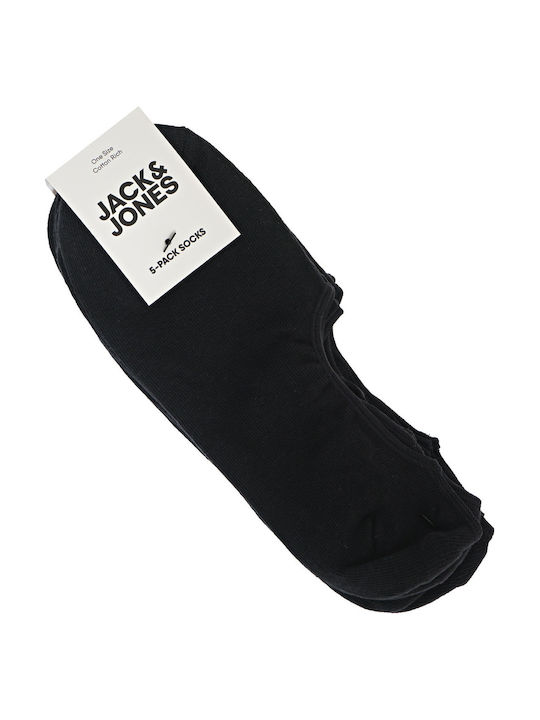 Jack & Jones Jacbasic Ανδρικές Μονόχρωμες Κάλτσες Μαύρες 5Pack