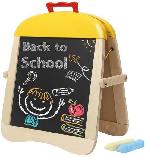 Top Bright Magnetic Board Markerboard Blackboard Double Sided 47.5x47.5cm