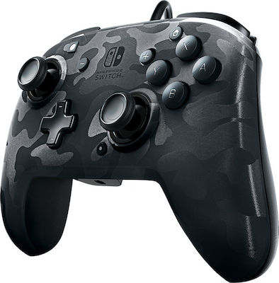 PDP Faceoff Deluxe+ Ενσύρματο Gamepad για Switch Black Camo