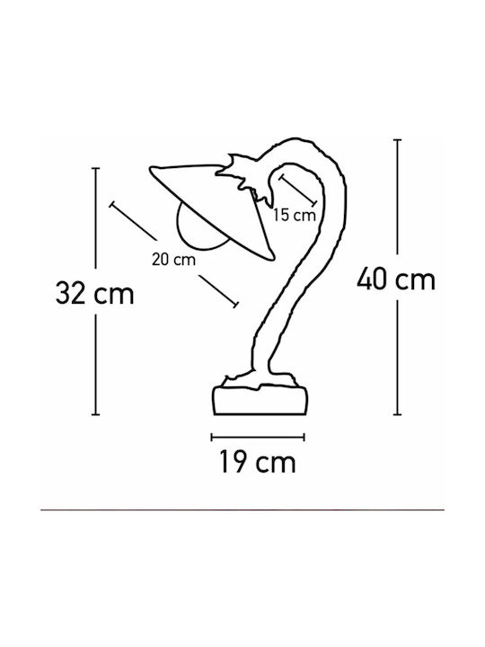 Inlight Διακοσμητικό Φωτιστικό E27 32εκ.