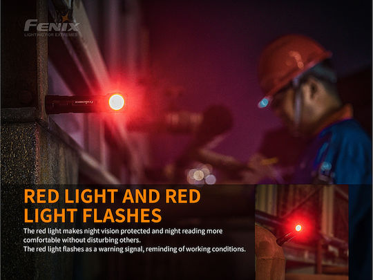 Fenix Wiederaufladbar Stirnlampe LED IP68 mit maximaler Helligkeit 1200lm Schwarz