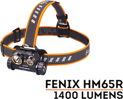 Fenix Rechargeable Headlamp LED Waterproof IP68 Dual Function with Maximum Brightness 1400lm