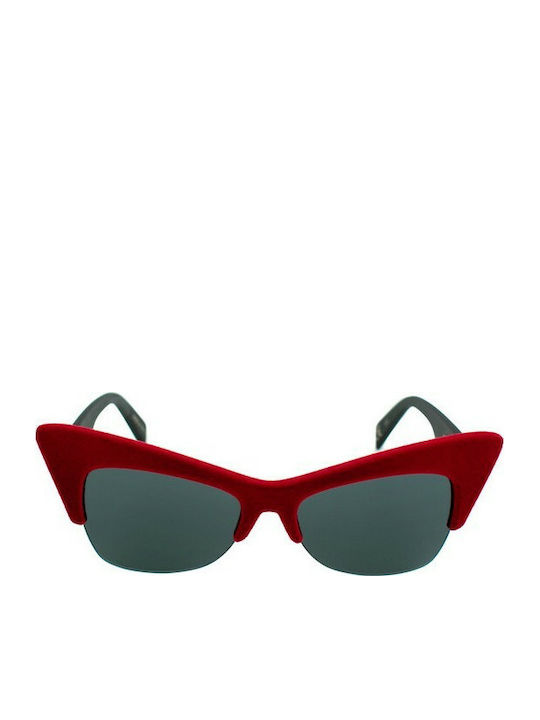 Italia Independent Women's Sunglasses with Red Plastic Frame 0908V.053.000