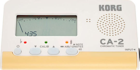Korg Chromatisch Tuner CA-2 Chromatic Tuner in Weiß Farbe