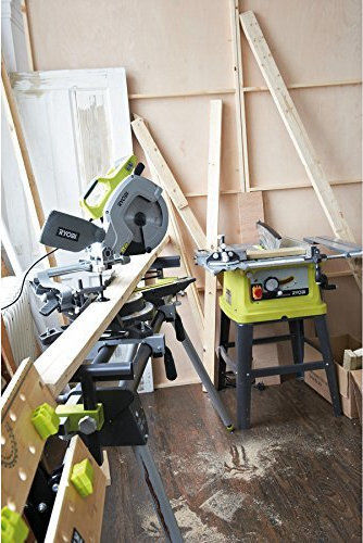 Ryobi EMS216L Kapp- und Gehrungssäge Elektrisch 1500W mit Schnittführung Laser & Scheibendurchmesser 216mm