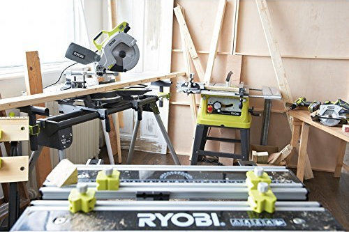 Ryobi EMS216L Kapp- und Gehrungssäge Elektrisch 1500W mit Schnittführung Laser & Scheibendurchmesser 216mm