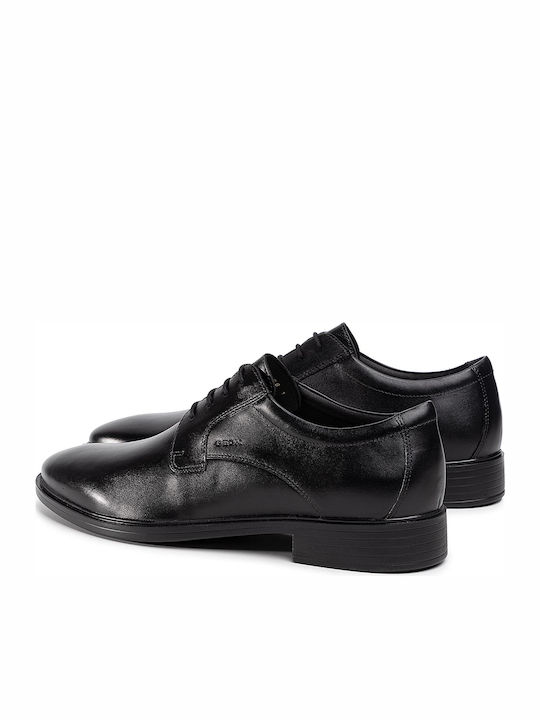 U Gladwin A Leder Herrenschuhe Schwarz