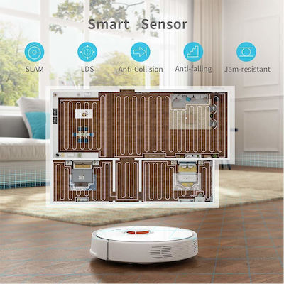 Roborock S5 Σκούπα Ρομπότ με Διάρκεια Μπαταρίας έως 150min