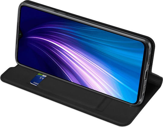 Dux Ducis Skin Pro Книга Изкуствена кожа Черен (Redmi Note 8T)