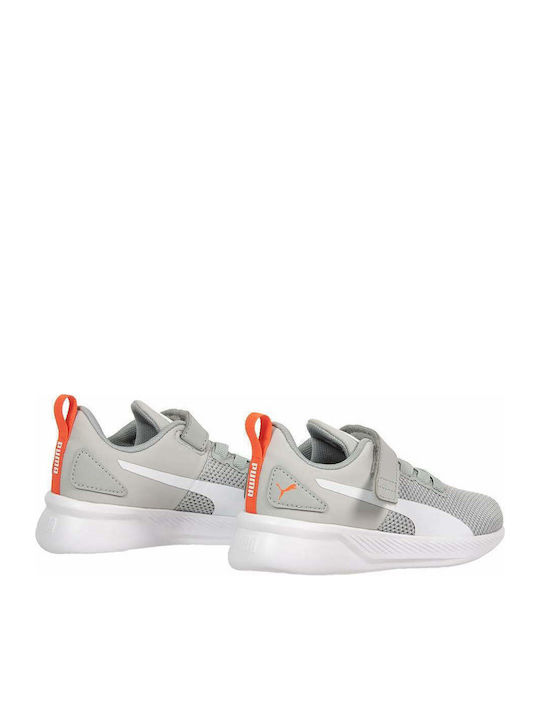 Flyer Runner V Ps Kids Sports Shoes Running with Hoop & Loop Closure Gray
