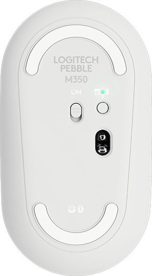 Logitech Pebble M350 Kabellos Bluetooth Maus Off-White