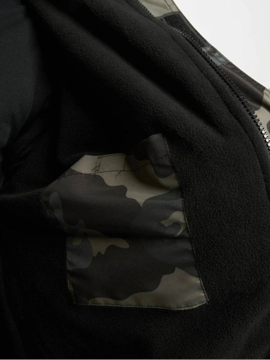 Frontzip Winter Jacket Waterproof and Windproof Darkcamo