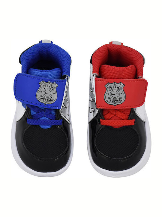Hustle Team Hustle D 9 Auto TD Kids Sports Shoes Basketball with Hoop & Loop Closure White