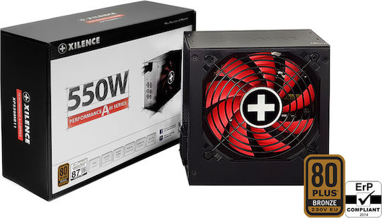 Xilence Performance A+ III Series 550W Schwarz Netzteil für Computer Semi-Modular 80 Plus Bronze