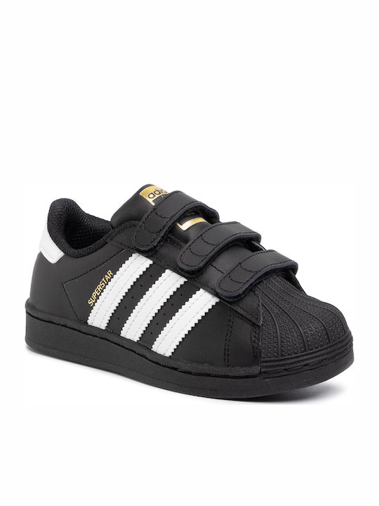 Adidas Παιδικά Sneakers Superstar Cf με Σκρατς Core Black / Cloud White / Core Black