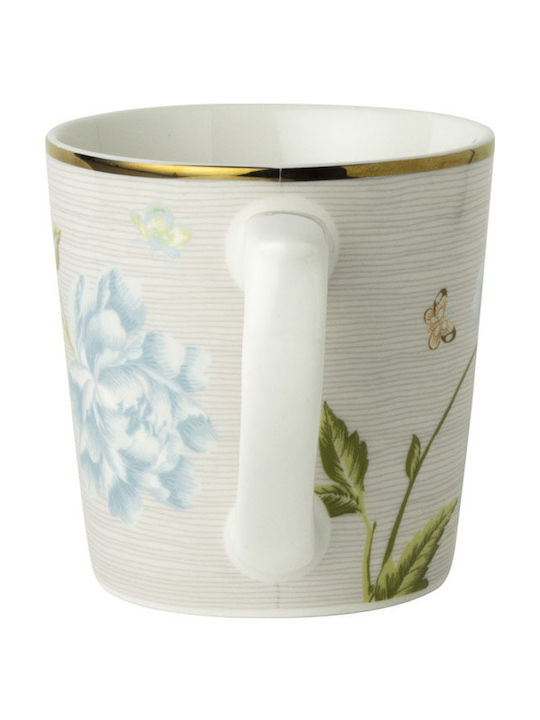 Laura Ashley Cobble Pinstripe mug Mug Ceramic Beige 320ml