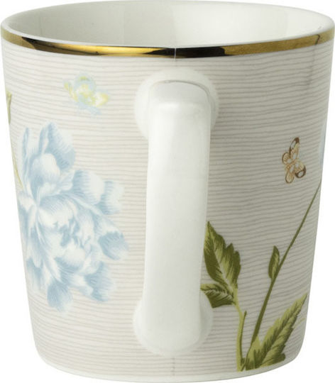 Laura Ashley Cobble Pinstripe mug Mug Ceramic Beige 320ml