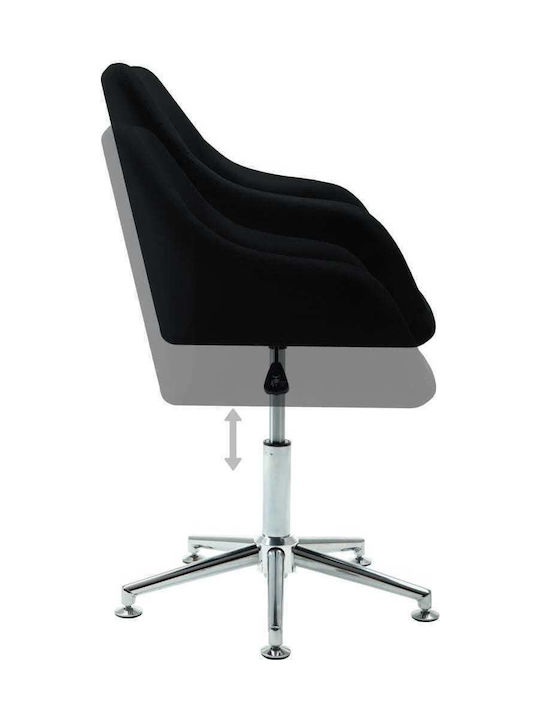 Stuhl mit Armlehnen Black 55x53x78cm 1Stück