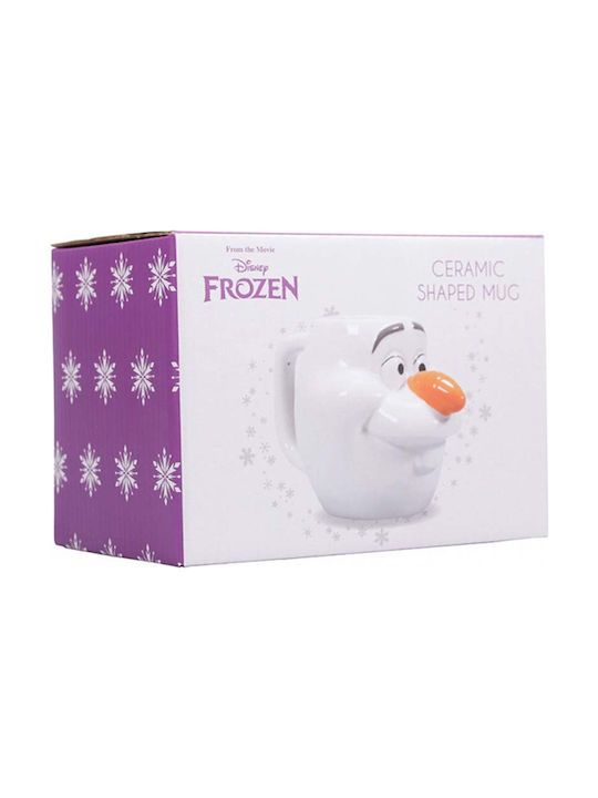 Half Moon Bay Olaf Ceramic Mug With Lid White 450ml