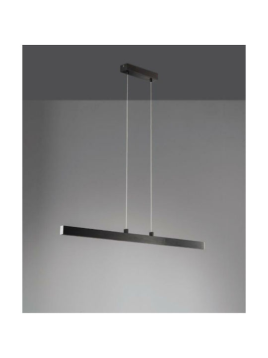 Fischer Honsel Orell Pendant Light LED Rail with Warm White Light Gray