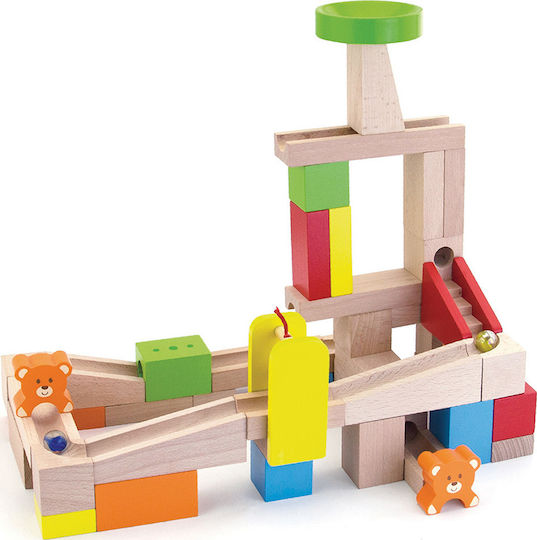 Viga Toys Τουβλάκια Τόμπογκαν Ξύλινα για 3+ Ετών 49τμχ