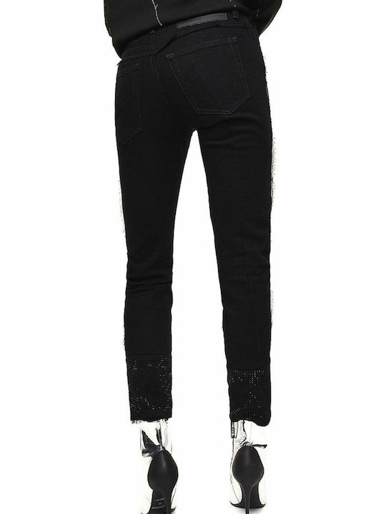 Diesel Babhila Women's Jean Trousers in Slim Fit Black