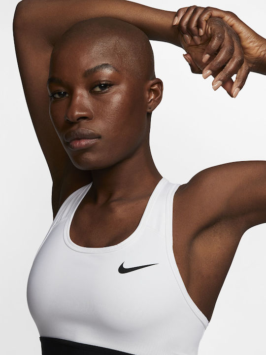 Swoosh Damen Sport-BH Weiß
