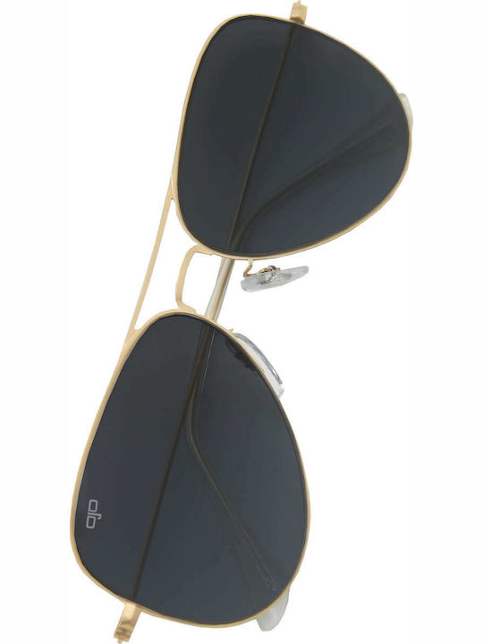 OJO Sunglasses Aviators Anya Ανδρικά Γυαλιά Ηλίου με Χρυσό Μεταλλικό Σκελετό και Μαύρο Φακό 05OMN22310